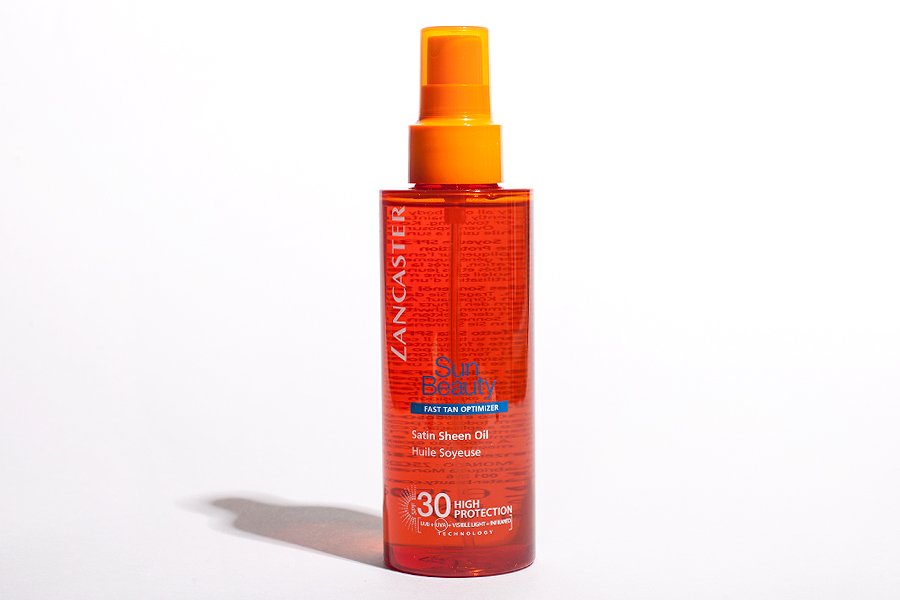 Сонцезахисний масло для тіла Lancaster Sun Beauty Satin Sheen Oil SPF 30 Fast Tan Optimizer