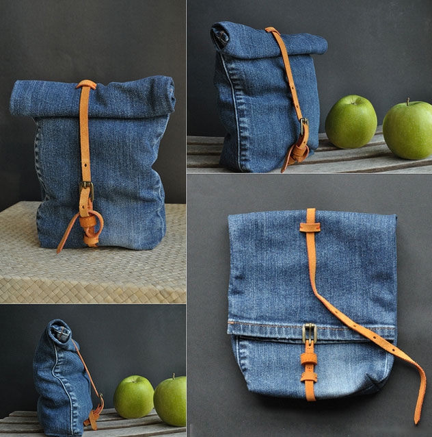 Як зробити сумку для ноутбука з джинсів