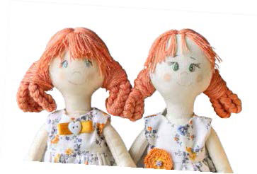 Таким чином, варіація форми і кольору очей, пишності зачіски робить ляльок, зшитих по одній викрійці, дуже різними