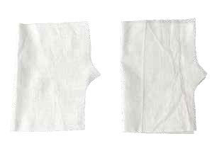 Викроїте з батисту 4 деталі панталончиках (деталь № 5) з припусками на шви 0,6 см по периметру